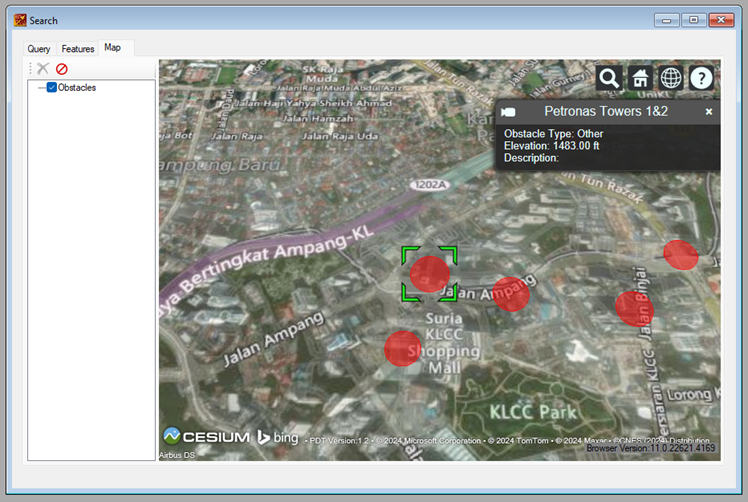 AeroData Manager interface validating AIXM 5.1 survey data